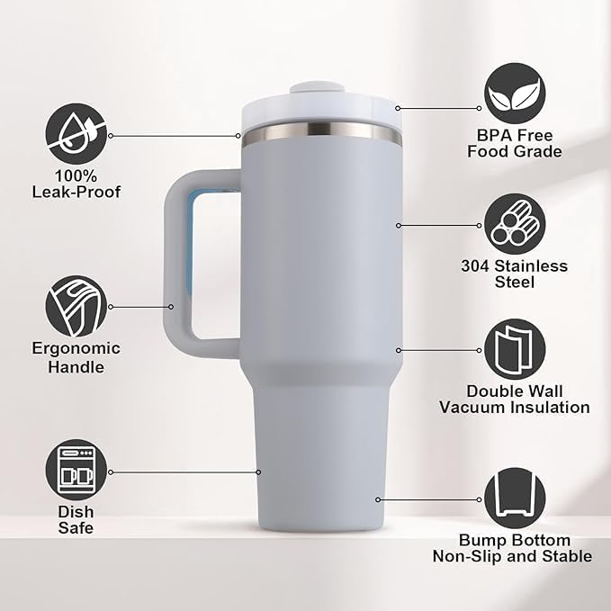 Spovvy Premium Tumbler – 50% OFF + Free Straw & Brush Set