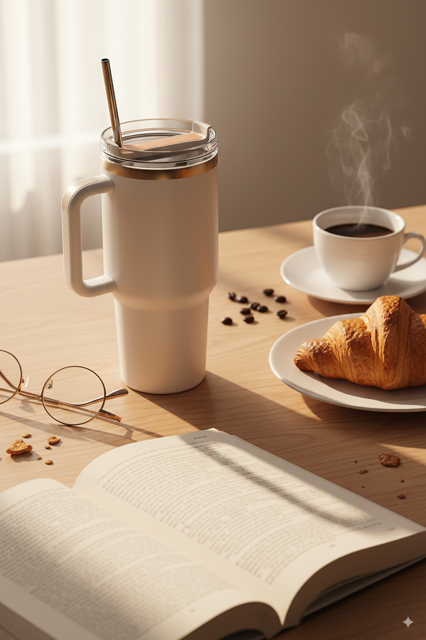 Spovvy Premium Tumbler – 50% OFF + Free Straw & Brush Set